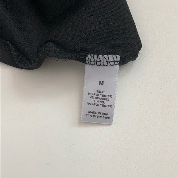 Sunset and Spring Popover Black Strapless Romper - Picture 5 of 6